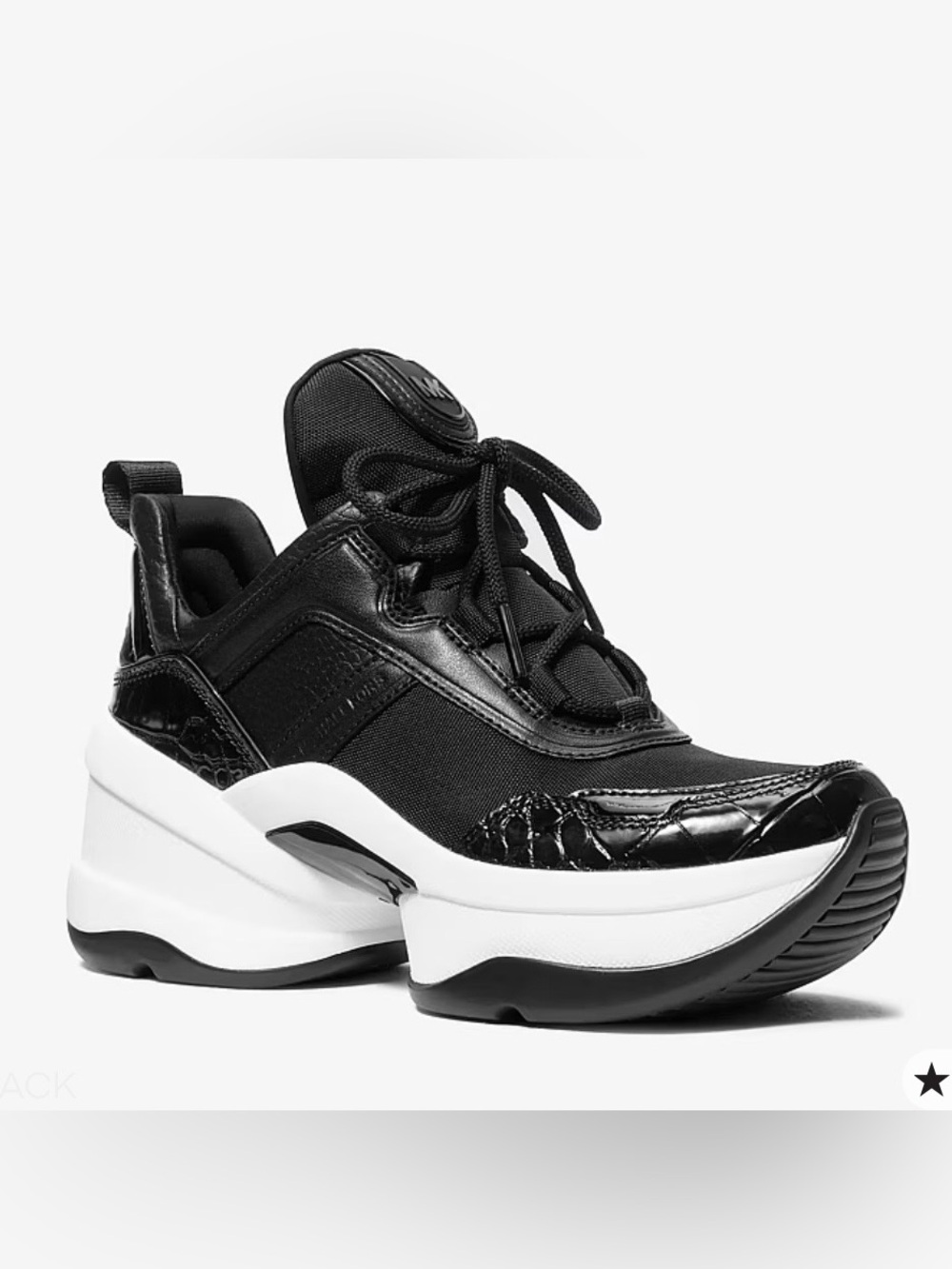 MICHAEL KORS OLYMPIA TRAINER SNEAKERS, SZ 8.5, NEW